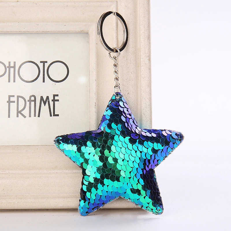 

Fashion keychainsKeychains Lanyards Cute Sequins Love Stars Red Panda Ladies Puppy Animal Mom Gift Keyring Girl Car Bag Accessory Pendant