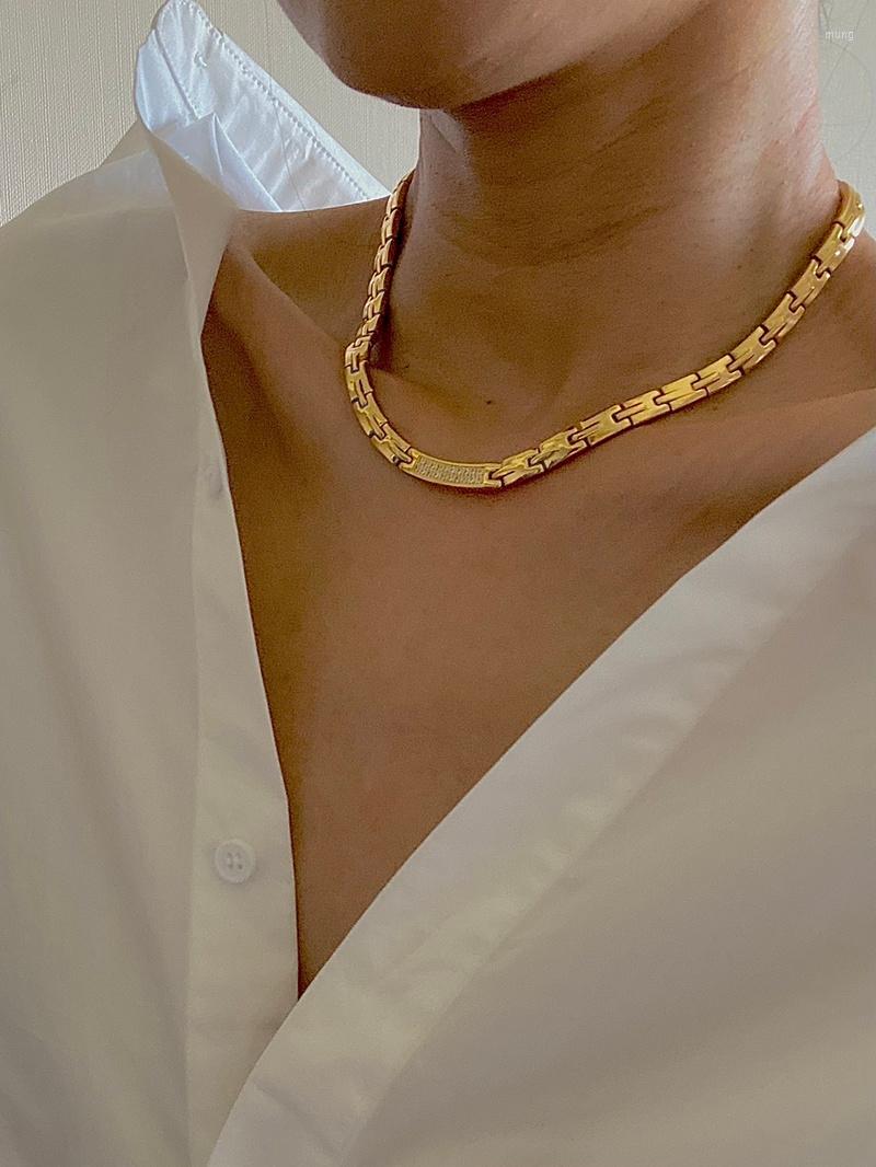 

Choker Timeless Wonder Titanium Zirconia Pave Necklace For Women Jewelry Punk Gothic Not Fade Ins Korean Hiphop Rock Men 2123