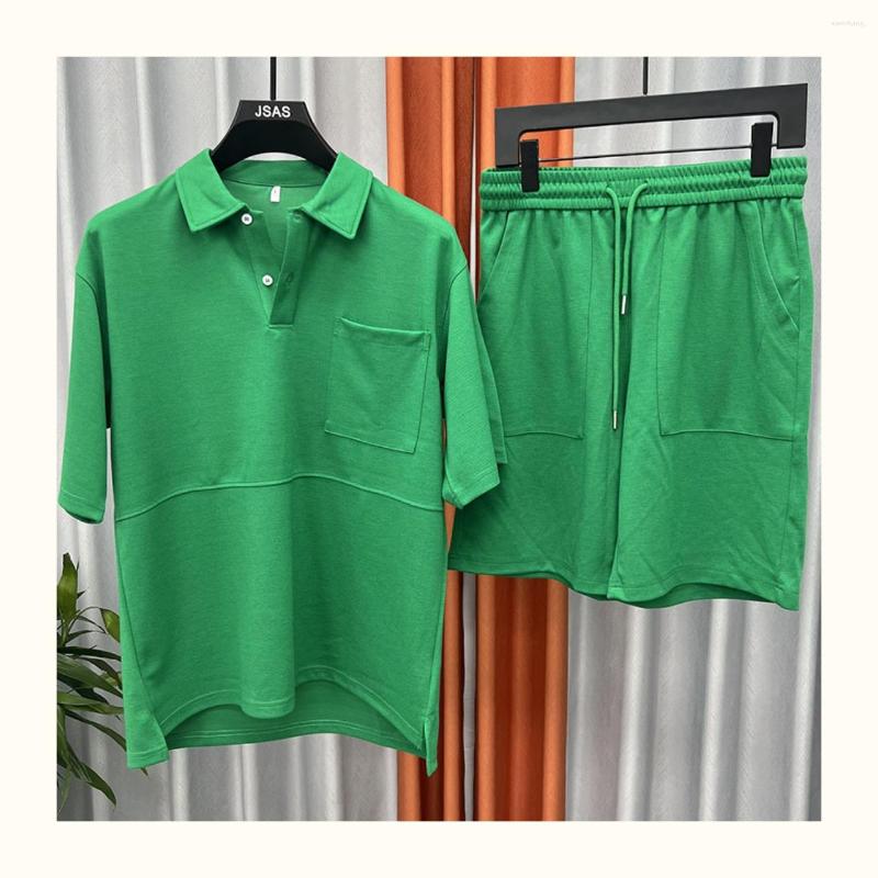 

Men's Tracksuits R09624 Fashion Men's Sets 2022 Runway Luxury European Design Party Style Clothing, Black