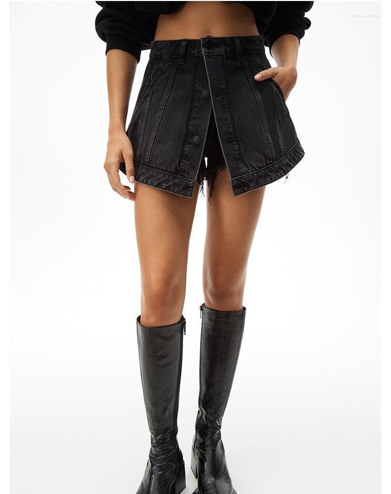 

Women' Jeans Women' 2022 Summer Women Fashion Classic Design Casual Versatile Hip Wrap High Waist Tassel Pants Denim Shorts A2, Black