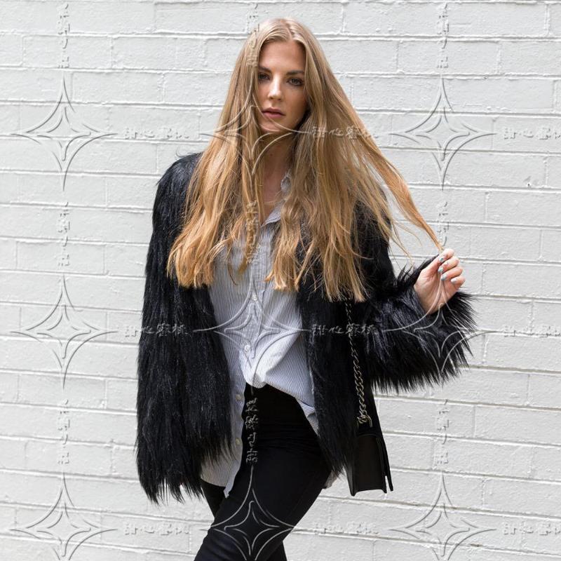 

Women' Fur Women' Leather Coat Imitation Floating Short Autumn And Winter Faux, White