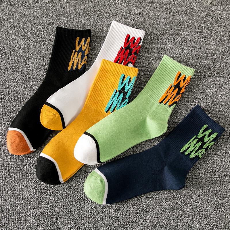 

Men's Socks Funny Men's Alphabet Fashion Sports Combed Cotton Wild Personality Hip-hop Couple