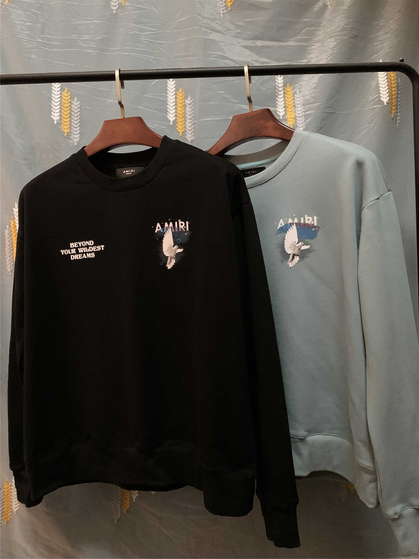 

Men's Hoody Hoodie Casual Sweater Designer Sweatshirt Amii Dove Print Crew Neck Loose Terry Autumn Winter Leisure Long Sleeve Plush Pullover Tracksuit Printing, Green