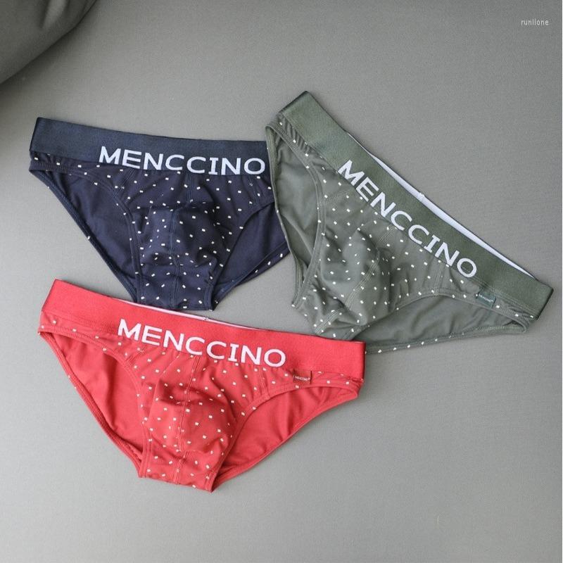 

Underpants Summer Mens Underwear Cotton Youth Low Waist Sexy Breathable Starry Sky Printed Briefs, Green