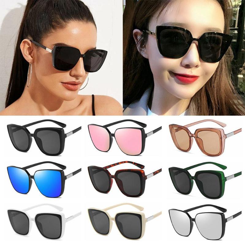 

Sunglasses Retro Women Big Frame V400 Eyewear Sun Glasses Square Oversized