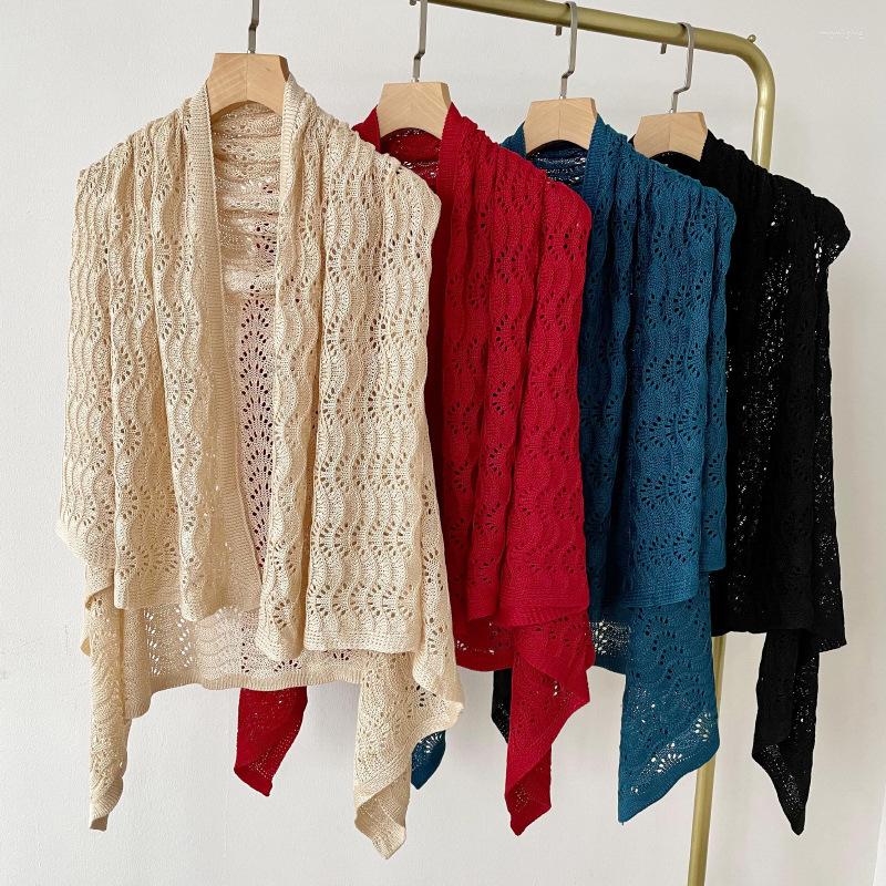 

Bow Ties Hollow Out Fake Collars For Women Knitted False Collar Summer Shirt Sweater Skirt Detachable Shawl Clothes Accessories