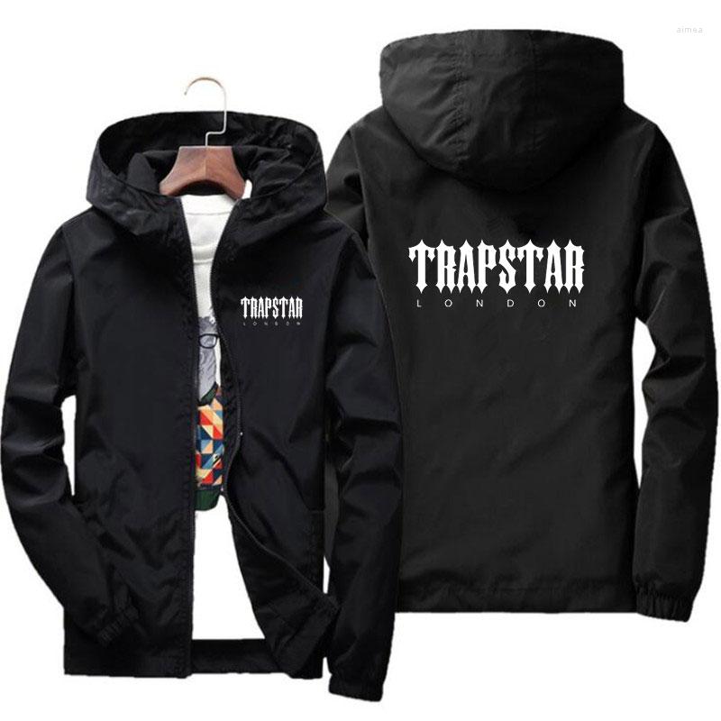 Men's Jackets 2023 Fall Print Jacket Men Streetwear Fashion Men's Work Thin Zip Windbreaker Large Size S-7XL