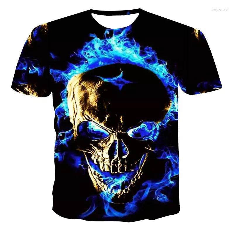 

Men's T Shirts Summer T-Shirt Men 2022 3D Skull Printing Men's Breathable Streetwear Splicing Shirt Size XXS-6XL, Klt05