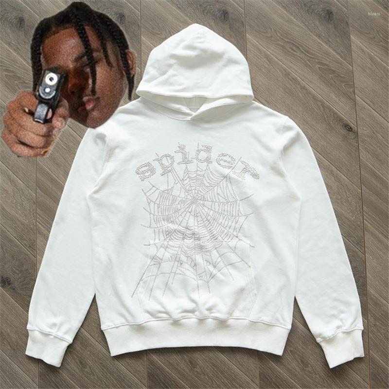 

Men' Hoodies White Logo Young Thug Hoodie Men Women Web 3D Foam Print Sp5der Music Loose Hooded 555555 Sweatshirts, 20