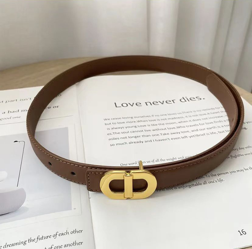 

Waist Chain Belts with Letter Metal Buckle Decorative Fashion Simple Leather Jeans Belt for Women, Aspic