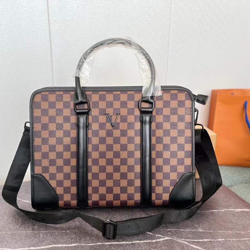 

designers bags briefcase men business package hots sale laptop bag leather handbag messenger high capacity crossbody bags handbags Versatile good nice