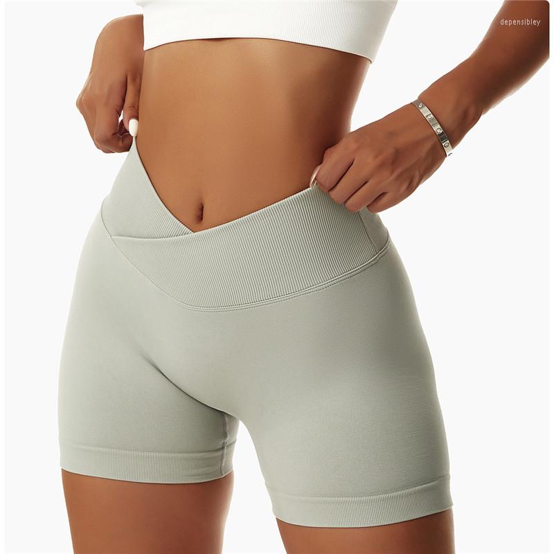 

Active Shorts Women Gym Yoga Stretch High Waist Running Tight Seamless Sports, Blue