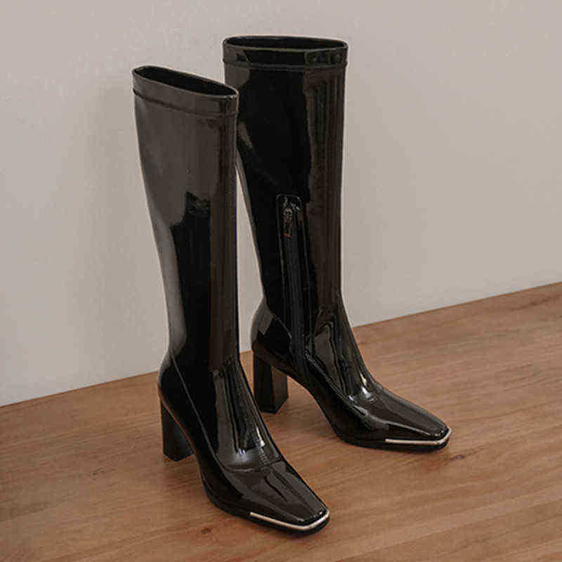 

HBP Designer Boots Genuine Leather Women's High Sexy Black Heeled Knee Boot Female Fashion Long Party Shoes Ladies Autumn Brand 220815