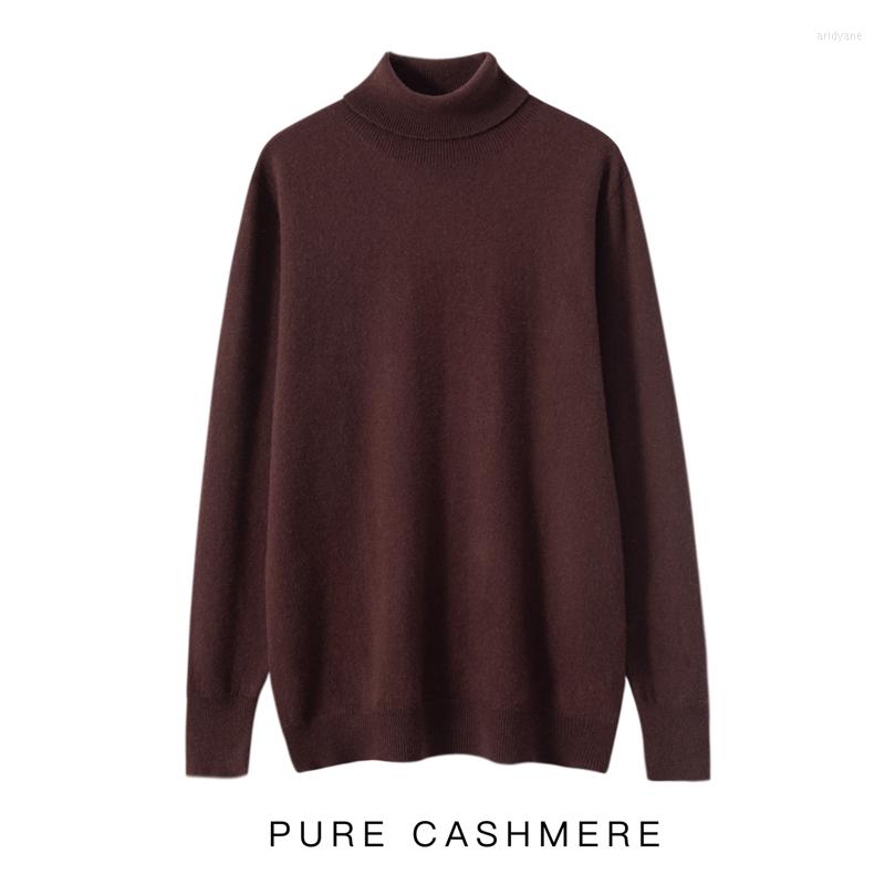 

Men's Sweaters Autumn And Winter 2022 High Lapel Thickened Warm Pullover 35% Cashmere Business Casual Light Luxury Undercoat Sweater, Black