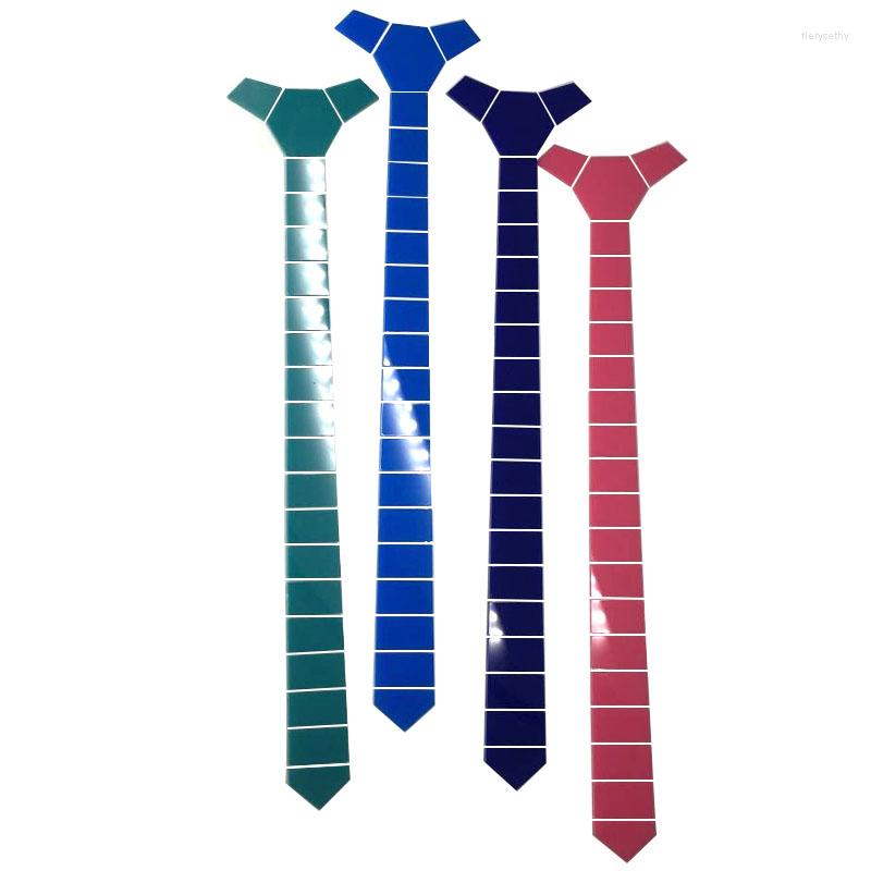 

Bow Ties Fresh Solid Tone Vivid Color Plexigalss Skinny Fashion Necktie Striped Tie