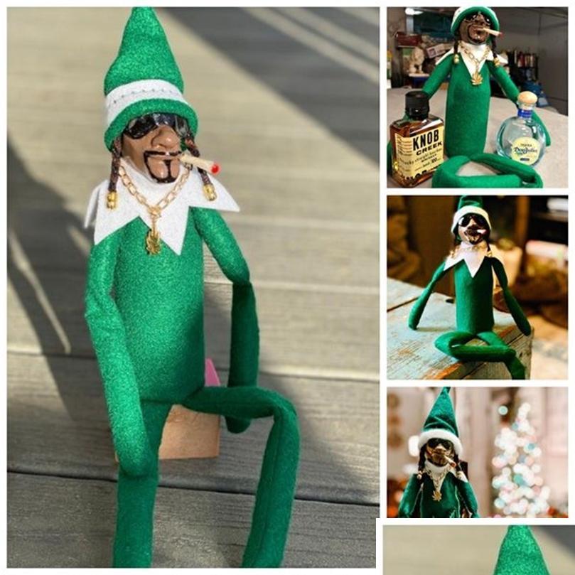 

Decorative Objects Figurines Snoop On A Stoop Christmas Elf Doll Spy Bent Home Decoration Year Gift Toy 220809 Drop Delivery 2022 Dhj0X