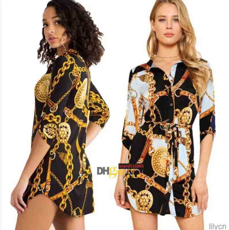 

Luxurywomen's stitching fashion novel t shirts printed long-sleeved shirt sexy personality Sleeve Chain Elegant Dresses Tops Blouses Casual, Lavender