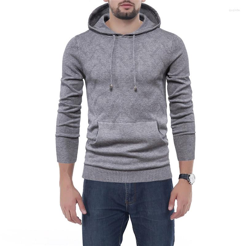 

Men's Hoodies Spring Mens Handsome Casual Pullover Loose Rhombus Coats Youth Harajuku Knitting Fashion All-match High Quality, Black