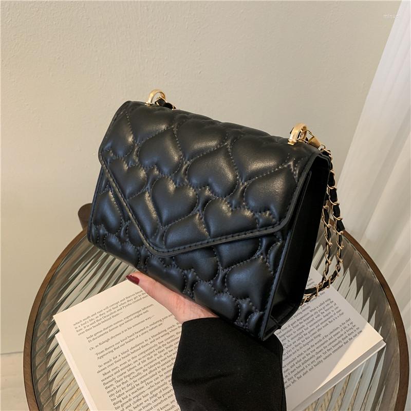 

Evening Bags Diamond Embroidery Thread Small Bag Women's Spring Chain Shoulder Messenger Retro Square, Black