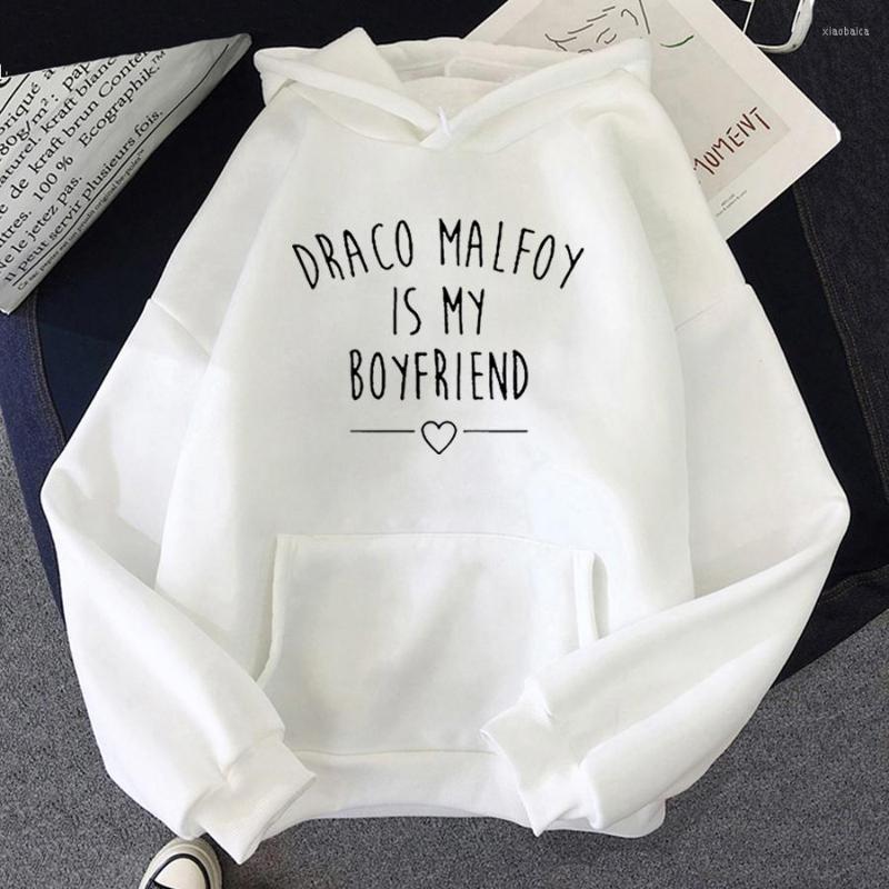 

Women's Hoodies Malfoy Is My Boyfriend Women White Casual Letter Print Sudaderas Hoodie Fashion Harajuku Sweatshirts Hooded, Beige