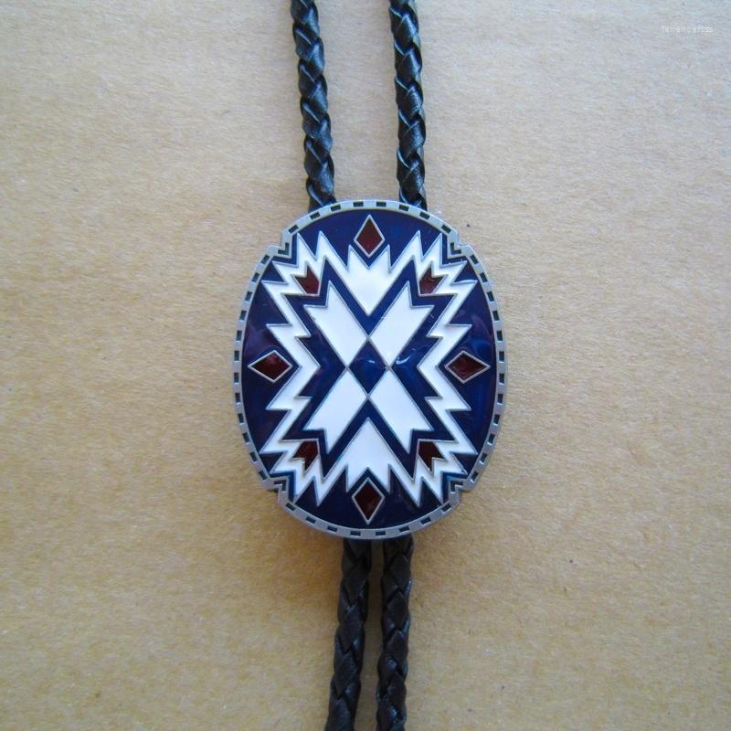 

Bow Ties American Southwest Pattern Totem Oval Bolo Tie Neck Leather Necklace Also Stock In US