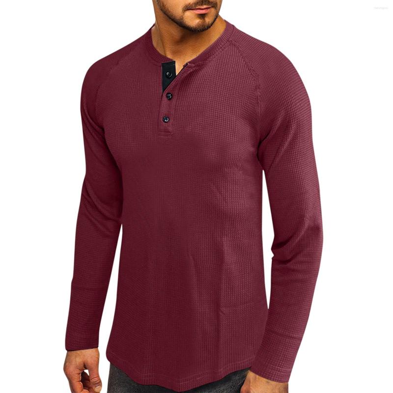 

Men' Polos Big And Tall Mens Tee Shirts Men Business Leisure Top Blouse Solid Long Sleeved Button Fashion Casual Loose Shirt, Blue