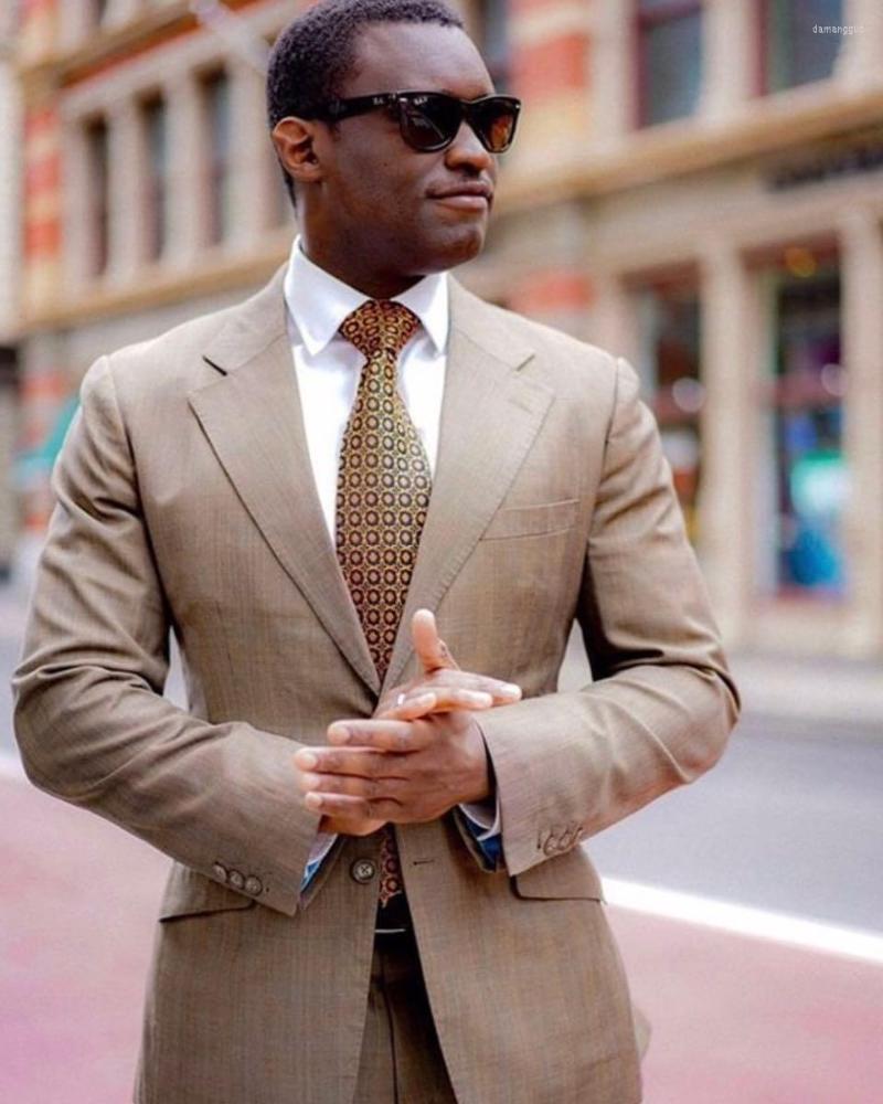 

Men's Suits Costume Homme Mariage Fashion Latest Khaki Wedding 2 Pieces Men Groom Prom Blazer Masculino Terno Tuxedo Jacket Pant, Blue