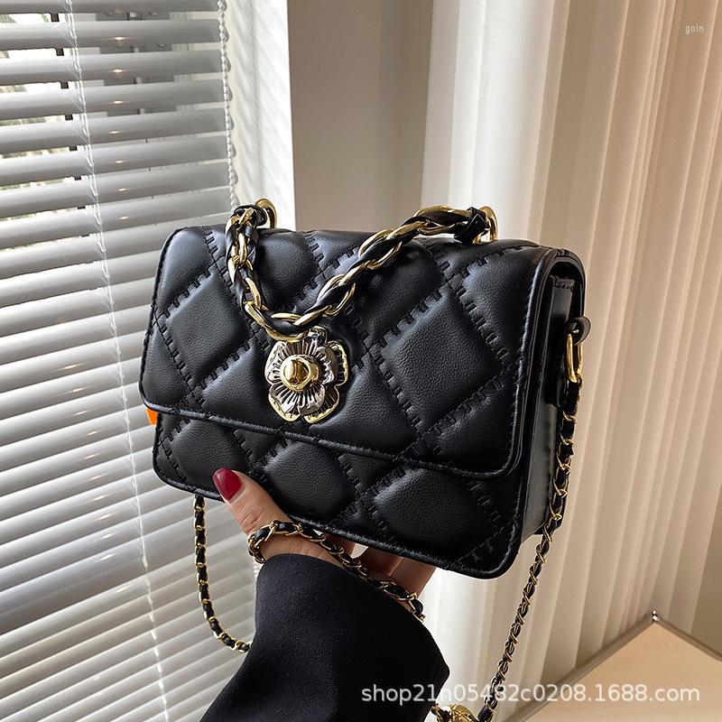 

Evening Bags 2022 Women's Bag Leisure Fashion Simple Foreign Style One Shoulder Handbag Large Capacity Messenger, Black