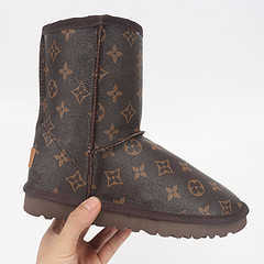 

Boots Luxury Brand 2023 New Women Thick-soled Thick-heeled Warm 's Towel Cotton Motorcycle 36-43 T221020, Black