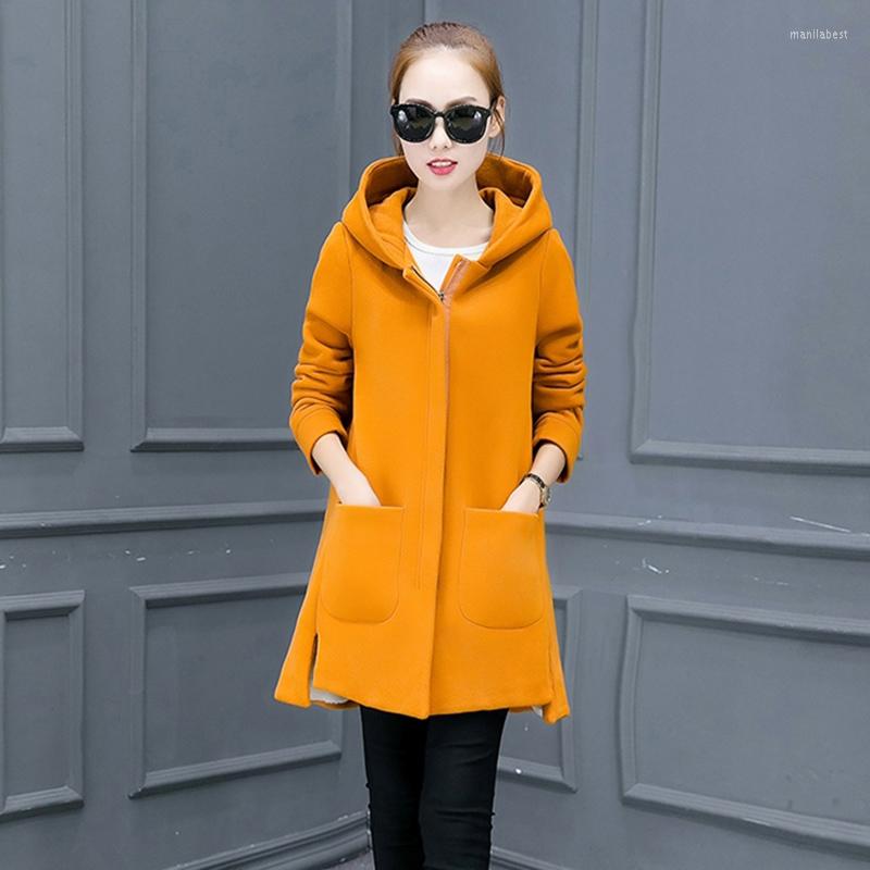 

Women's Trench Coats Winter Woman Parkas Female Jackets 2022 Solid Slim Hooded Outerwear Jacket Zip Thick Plush Pocket Women Clothing, Red