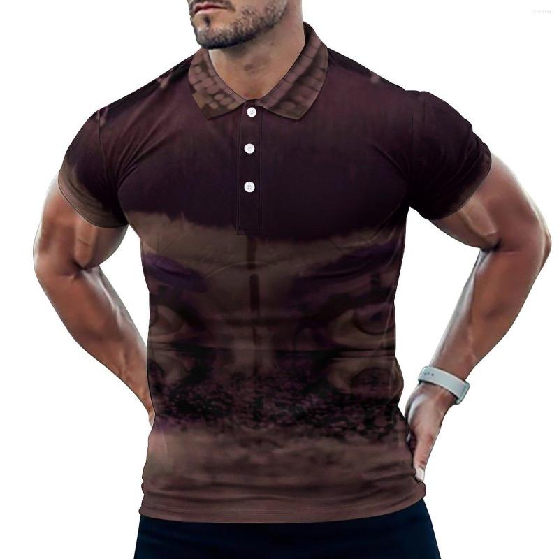 

Men' Polos Jibaro Face Polo Shirt Love Death Robots Casual Trendy T-Shirts Men Short-Sleeve Turn-Down Collar Design Oversized Clothes, Style-2