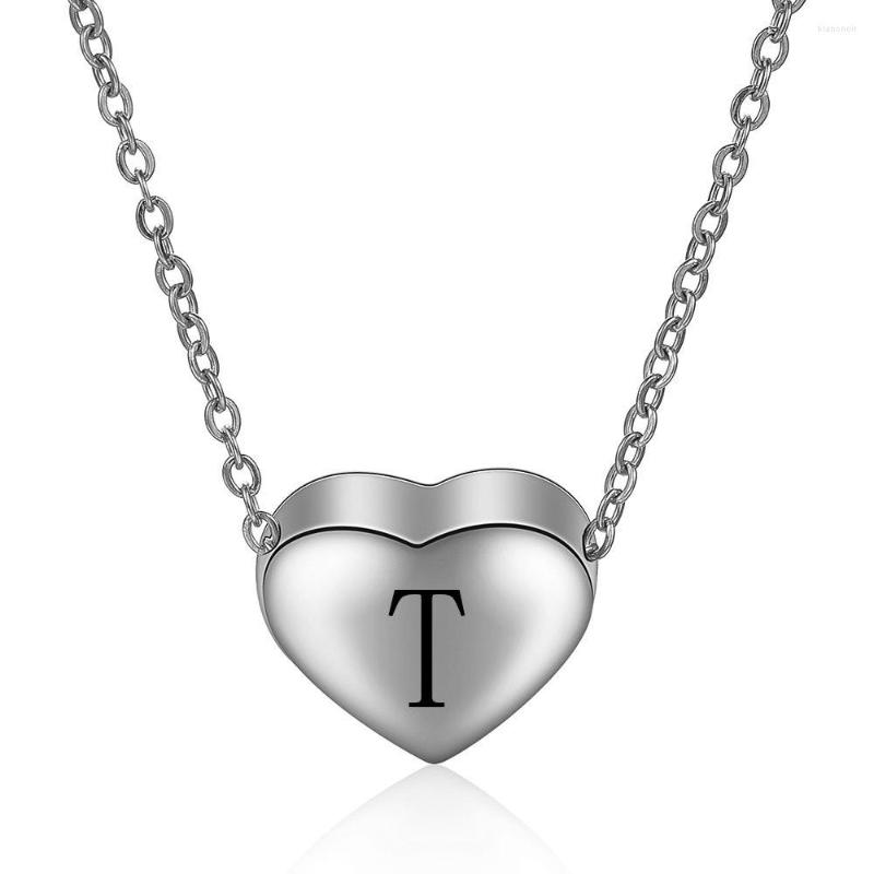 

Choker Fashion Luxury A-Z Letter Heart Pendant Titanium Stainless Steel Necklace Women's Party Sweater Chain