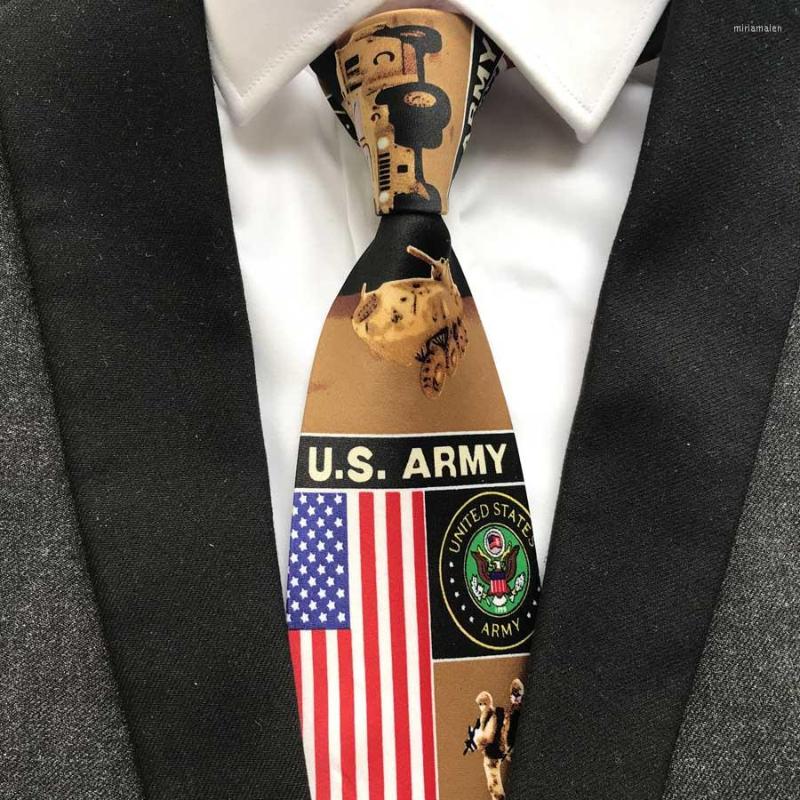

Bow Ties Fashion Men's American US USA National Pennants Flag Pattern Neckties