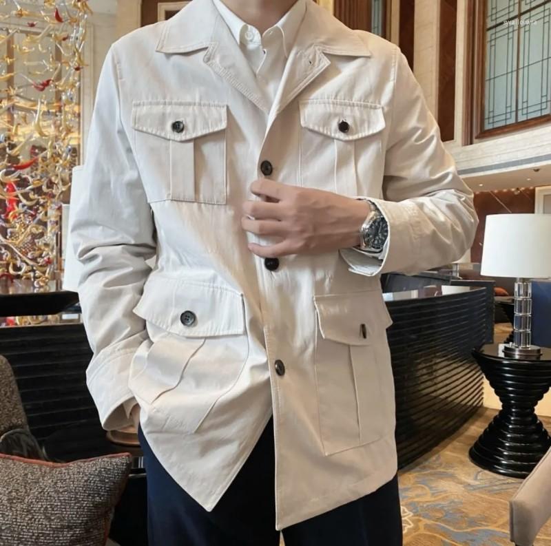 

Men's Jackets Bn20 Fashion Men's Coats & 2022 Runway Luxury European Design Party Style Clothing, Green