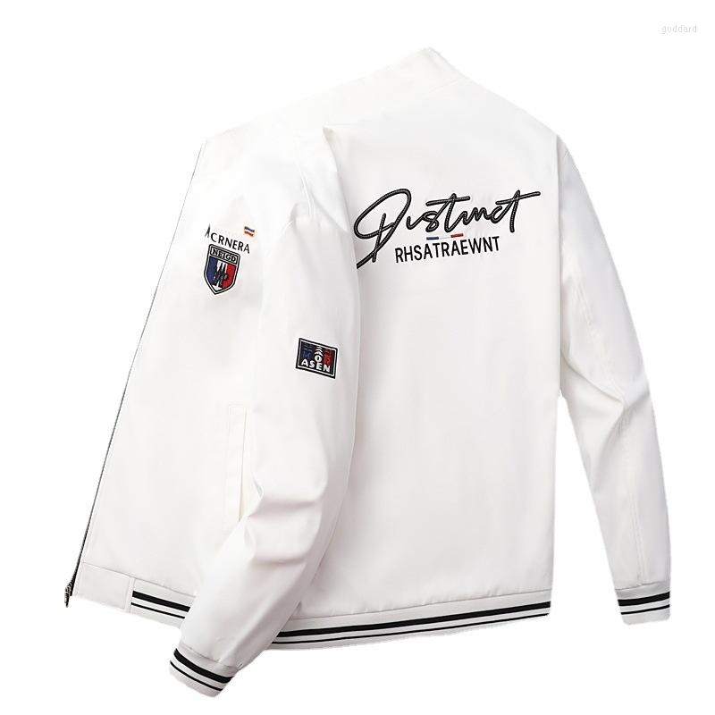 

Men's Jackets 2022 Men's Jacket Fashion Embroidery Spring And Autumn Flight Baseball, Black