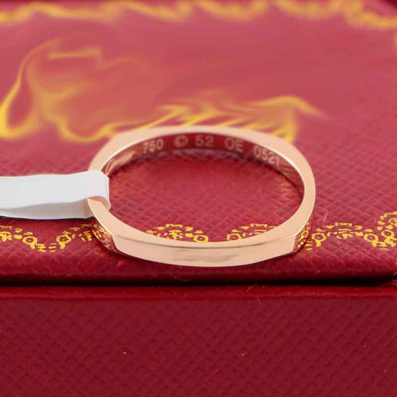 5 ans Shop Factory Wholesale en acier inoxydable Coin de diamant en diamant Ring Couple Couple de couple ne s'est pas s'estompé hypoallergénique