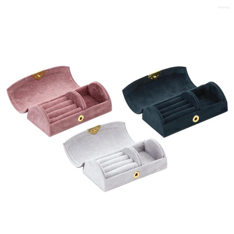 

Jewelry Pouches Velvet Box Necklace Bracelet Organizer Showcase Holder Case