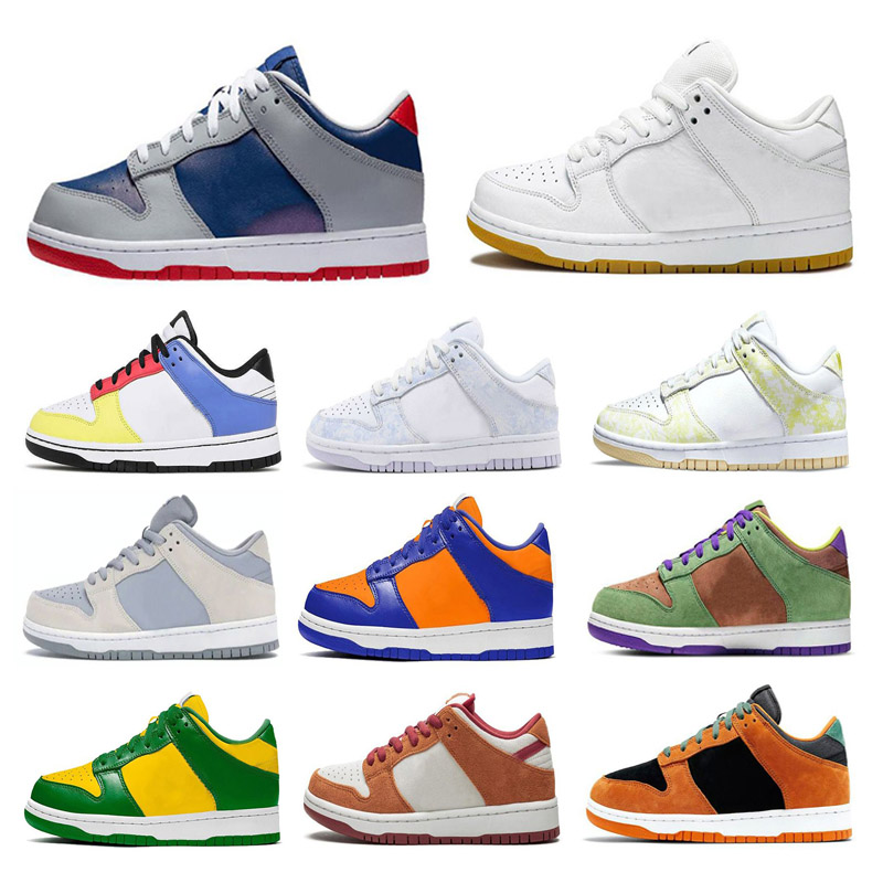 

Kids Running Shoes With Tag SBS Lows Children Sneakers Chlorophyll UNC University Red Black White Pink Blue Boy Girls Platform Trainers Skateboard, Shoe box