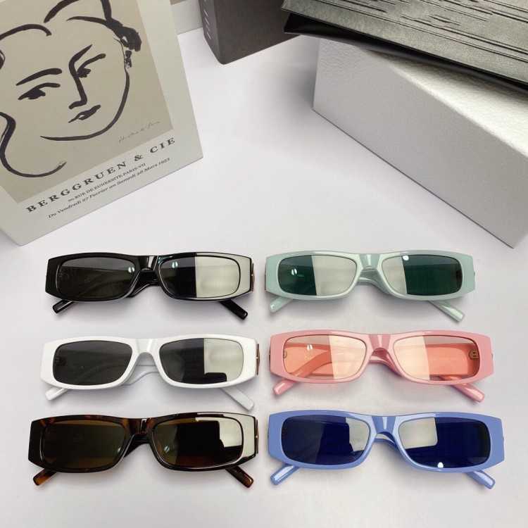 22 new d family small square men's net red ins same narrow Sunglasses Women's square2u