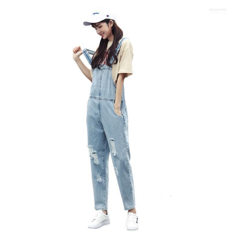 

Women' Jeans Women' Vintage High Waist Relaxed Fit Washed Boyfriend Ripped Denim Jean Overalls, Sky blue