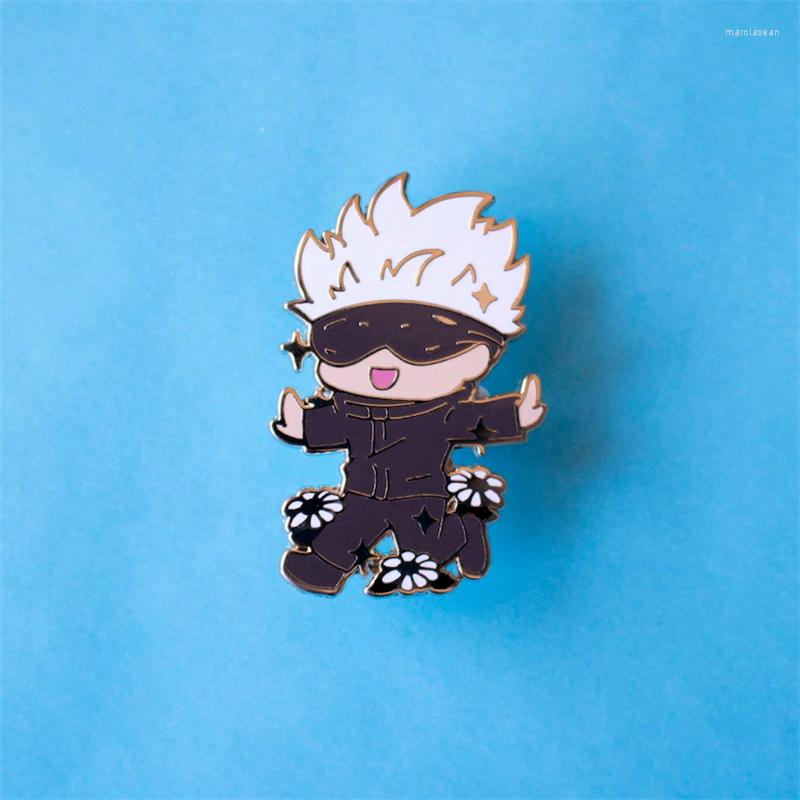 

Brooches Anime Jujutsu Kaisen Cute Gojo Satoru Hard Enamel Pin Badge Brooch DIY Backpack Collar Lapel Pins Jewelry Party Fans Gift
