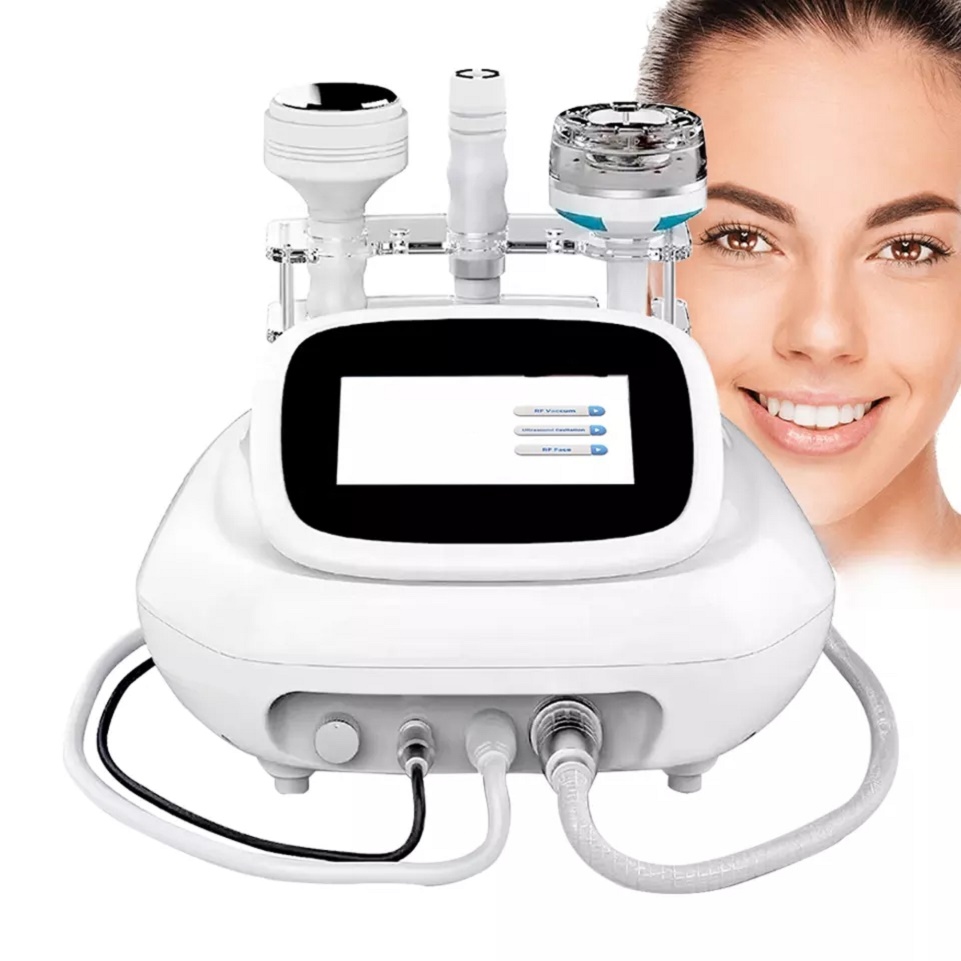 

Portable slim equipment 3 in 1 vacuum cavitation rf slimming system fat removal face lift machine
