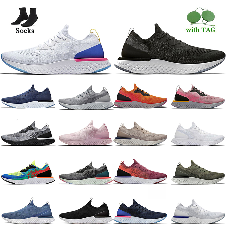 

2022 Women Mens Epic React Running Shoes Fly V1 V2 Knit Sneakers All White Black Grey RedNavy Blue Pink Belgium Olive Slip On Lacesless Loafers Leisure Sports Trainers, #25 olive 40-45