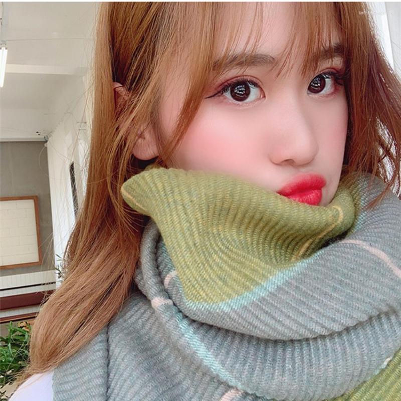 

Scarves South Korea In The Fall And Winter Of Compressive Fold Scarf Female Long Joker Towel With Thick Warm XF009
