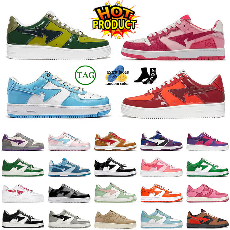 

New Arrivals Casual Shoes baped Camo Pink Blue Black White bapesta SK8 JJJJound Wheat Red Brown Ivory Tokyo bapestas Sneakers Womens Mens Trainers Size 36-45, D2 wheat red 40-45