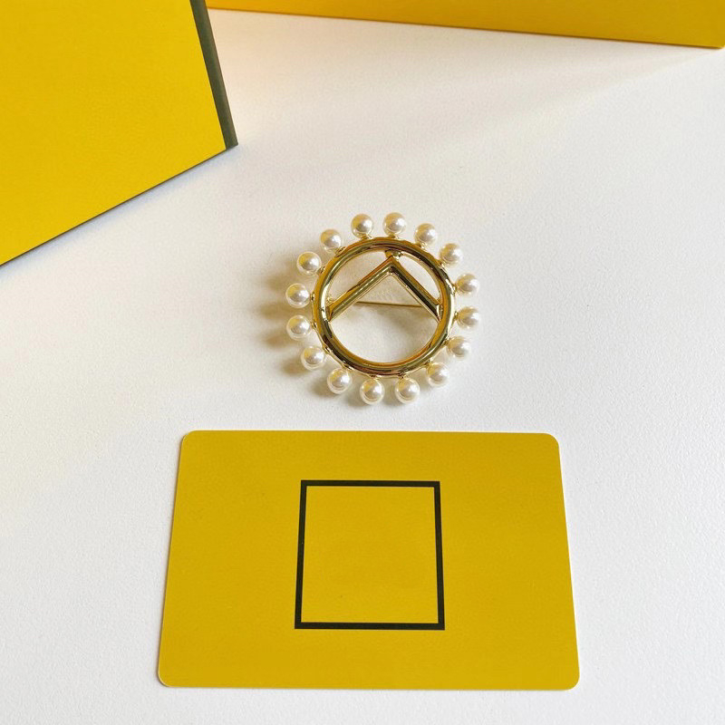 

Designer Brooches For Women Fashion Pearl Gold Brooch Party Brooch Mens Crystal Luxury Jewelry