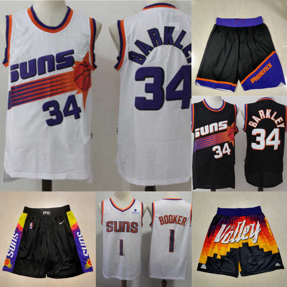 

Basketball Jersey Phoenix''Suns''Men Jersey Throwback Steve 13 Nash Charles 34 Barkley Devin 1 Booker Chris 3 Paul Basketball Shorts Jerseys, Color