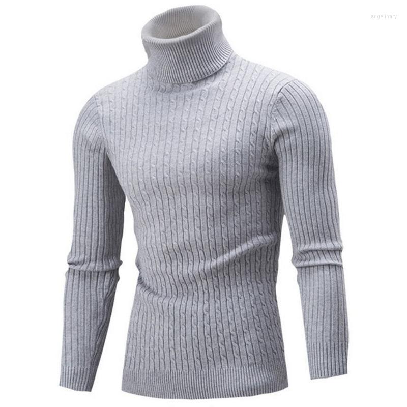 

Men's Sweaters Mens Autumn Spring Slim Fit Turtleneck Sweater Casual Cable Knitted Twisted Basic Pullover Solid Color Jumper Top Shirts, Black