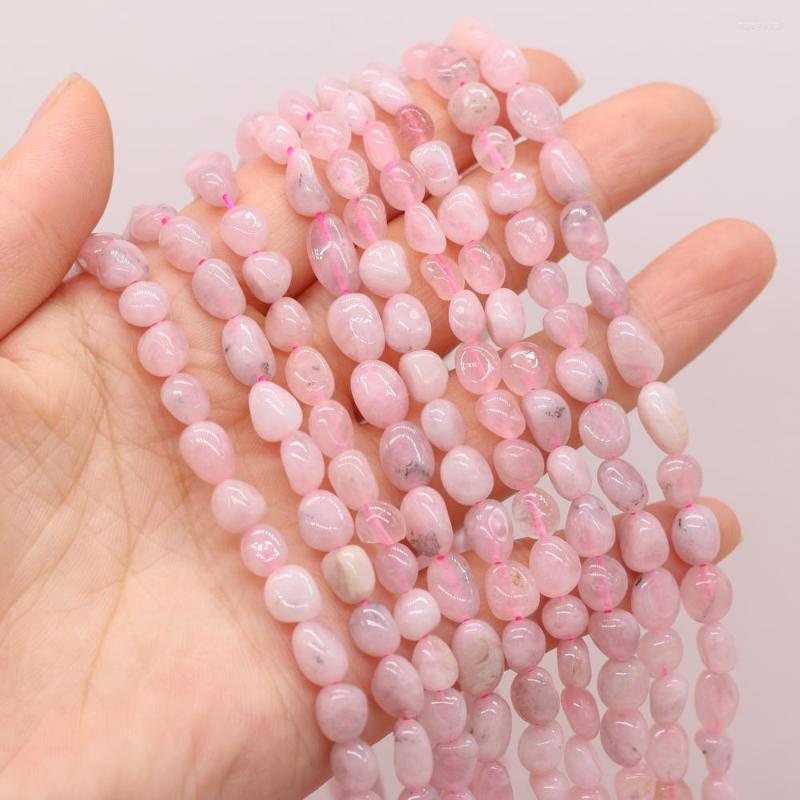 

Beads 6-8mm Natural Madagascar Rose Quartz Beaded Irregular Shape For Jewelry Making DIY Necklace Bracelet Accessries