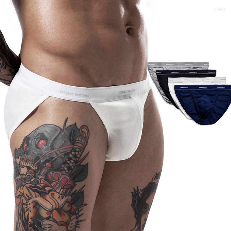 

Underpants 4PCS Men Underwears Briefs Panties Male Cotton Specially Sexy Gay Jockstrap, Allred